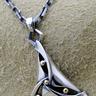 Original Pendant top / silver triangle